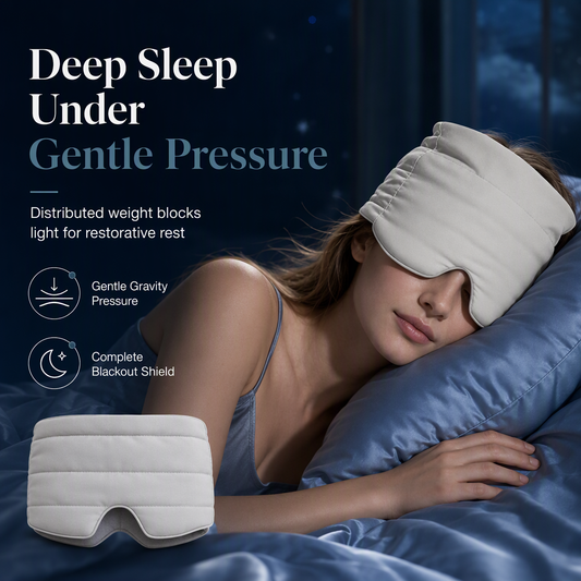 📢📢50% OFF !! ⏰ Weighted Sleep Mask – 100% Blackout, Fall Asleep Faster & Wake Up Refreshed!
