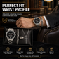 ✨ Men's Quartz Watch & Jewelry Set – Polished Metallic Style for Work & Special Occasions 🎁⭐