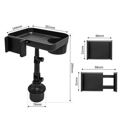 📢📢50% OFF !! ⏰3 in 1 Multifunctional Car Cup Holder Phone Mount with Tray and Storage Organizer