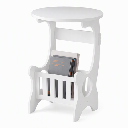 🔥50% OFF✨Modern Minimalist Round Bedside Table and Sofa Side End Table for Small Spaces Bedroom and Living Room