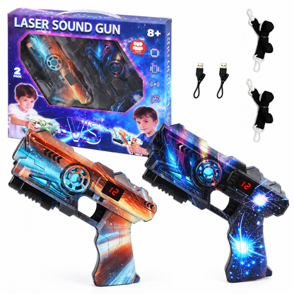 📢📢50% OFF !! ⏰Kids Laser Tag Gun Toy Set with Sensor and Projection Features for Boys Interstellar Space Battle Games