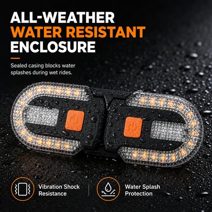 📢📢 50% OFF🚴USB Rechargeable Bike Turn Signal Light with Wireless Remote – Detachable Bicycle Tail Light