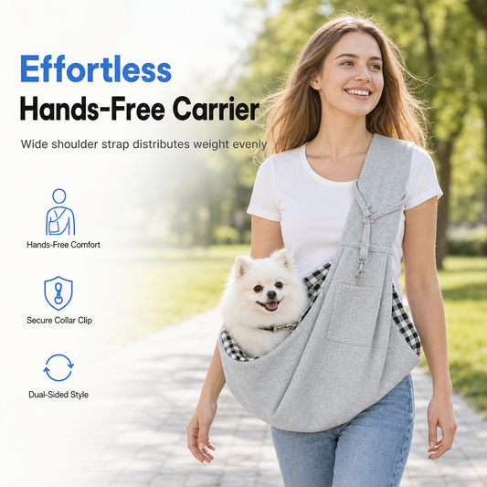 📢📢 50% OFF🐾 Portable Pet Carrier Sling Bag – Breathable Crossbody Bag for Cats & Small Dogs