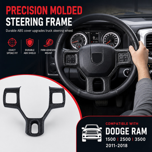 📢📢 50% OFF🔧Steering Wheel Trim Cover for Chevrolet Silverado 1500, 2500 & 3500 – Interior Styling Accessory