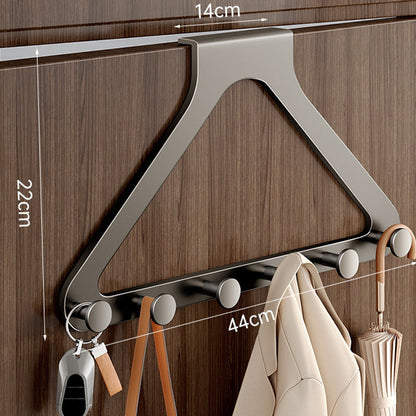 📢📢 50% OFF🚪Over-the-Door 6-Hook Rack – No-Drill, Space-Saving Storage