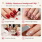 🎄 50% OFF! ✨ Christmas Glitter Nail Wraps – Waterproof, luminous & nail file included ✨