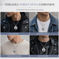 🌙 Zodiac Pendant Necklace – Polished Stainless Steel & Engraved Symbols for a Bold Personal Touch ✨🎁