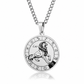 🌙 Zodiac Pendant Necklace – Polished Stainless Steel & Engraved Symbols for a Bold Personal Touch ✨🎁