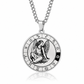 🌙 Zodiac Pendant Necklace – Polished Stainless Steel & Engraved Symbols for a Bold Personal Touch ✨🎁