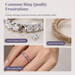 💍 Vintage Cubic Zirconia Ring Set – Cushion-Cut Centerpiece & Pavé Sparkle for Elegant Stacking ✨🎁