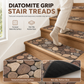 🏠 Cobblestone Diatomite Stair Treads – Washable, Slip-Resistant & Cushioned for Quieter Steps 👣🐾