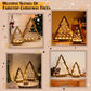 📢📢 50% OFF🎄2-Pack Wooden Christmas Trees with LED Lights – Rustic Holiday Table Decor