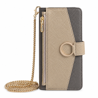 🔥50% OFF!!📢📱 PU Leather Flip Wallet Phone Case – Card Slots, Kickstand & Lanyard Strap, Keep Essentials Together & Your Phone Protected ✨