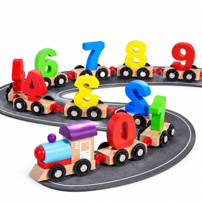 📢📢 50% OFF🚂Magnetic Wooden Number Train — Counting Fun for Ages 3+ 🎁