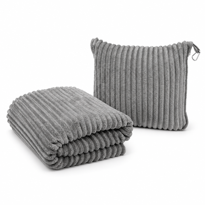 📢📢 50% OFF✈️ 2-in-1 Travel Pillow & Blanket – Soft Flannel Warmth & Easy Carry for Flights and Road Trips