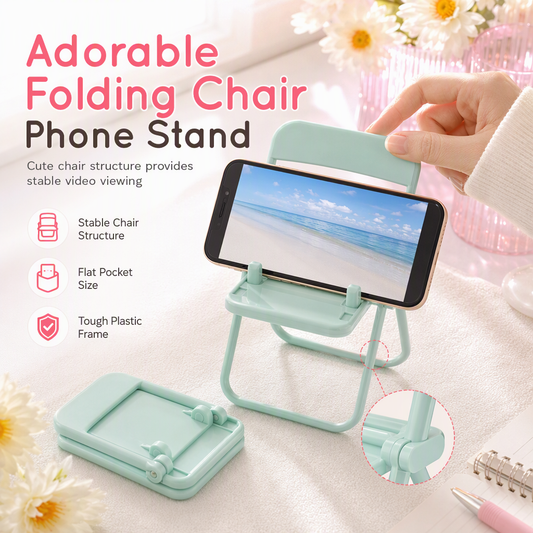 🔥Buy 1 Get 1 Free✨Cute Chair Shaped Cell Phone Stand Creative Desktop Holder and Decorative Ornament for Dormitory