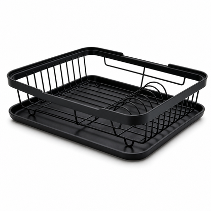 📢📢50% OFF !! ⏰1 Tier Kitchen Dish Drying Rack Countertop Dish Drainer and Storage Organizer Basket for Bowls and Plates