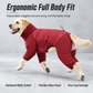 📢📢 50% OFF🐾Waterproof Winter Dog Coat – Warm Padded Full-Body Jumpsuit with Adjustable High Collar