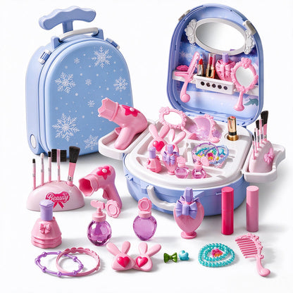 👑50% OFF💖Girls Vanity Toy Set with Dolls and Beauty Accessories🎀