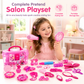 📢📢 50% OFF🎨Kids Hair Salon Pretend Play Set – Toy Hair Dryer & Beauty Accessories for Creative Role Play