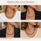 🐍✨Vintage Snake Pattern Geometric Link Bold Statement Clavicle Chain Jewelry