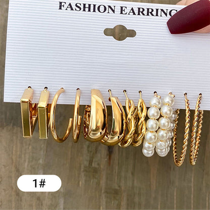 🌸 50% OFF NOW! 🌸Classic Geometric Earrings 6-Piece Set