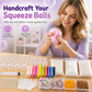 📢📢 50% OFF🎨DIY Squeeze Ball Making Kit for Kids – Colorful Clay & Glitter Stress Ball Craft Set with Leak-Proof Design