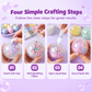 📢📢 50% OFF🎨DIY Squeeze Ball Making Kit for Kids – Colorful Clay & Glitter Stress Ball Craft Set with Leak-Proof Design