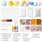 📢📢 50% OFF🎨DIY Squeeze Ball Making Kit for Kids – Colorful Clay & Glitter Stress Ball Craft Set with Leak-Proof Design