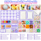 📢📢 50% OFF🎨DIY Squeeze Ball Making Kit for Kids – Colorful Clay & Glitter Stress Ball Craft Set with Leak-Proof Design