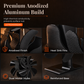Heat Powered Fireplace Fan with 6 Trapezoidal Base and Thermometer