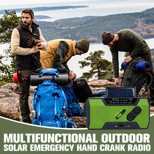 📢📢 50% OFF🔋Multifunctional Outdoor Solar Emergency Hand Crank Radio
