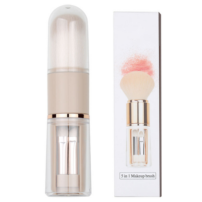 📢📢 50% OFF💄Portable 5-in-1 Retractable Makeup Brush