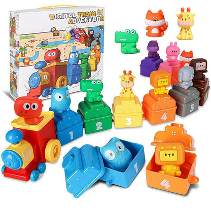 📢📢50% OFF !! ⏰ 2-in-1 Learning Train Toy Set – Interactive Educational Railway Toy for Toddlers