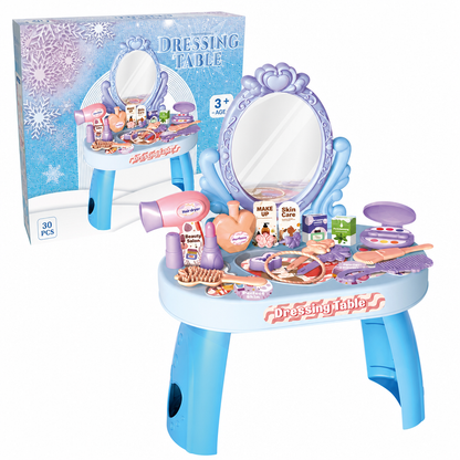 ✨50%OFF🛕Kids Pretend Play Makeup Vanity Table Toy Set with Princess Accessories for Girls and Boys