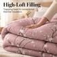 📢📢 50% OFF🌸3-Piece Brushed Microfiber Quilted Comforter Set – Soft & Cozy Winter Bedding