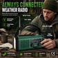 📢📢50% OFF !! ⏰Portable Solar and Hand Crank Rechargeable Radio🔦