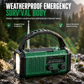📢📢50% OFF !! ⏰Portable Solar and Hand Crank Rechargeable Radio🔦