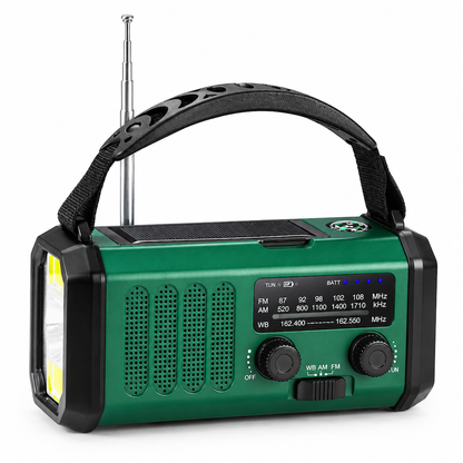 📢📢50% OFF !! ⏰Portable Solar and Hand Crank Rechargeable Radio🔦