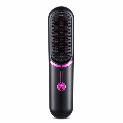 📢📢 50% OFF💇Portable 2-in-1 Cordless Hair Straightener & Curler Brush – USB Rechargeable for Smooth, Voluminous Styles