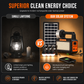 📢📢50% OFF !! ⏰Portable Solar Emergency Radio with Bluetooth Speaker Flashlight and 5V Charging