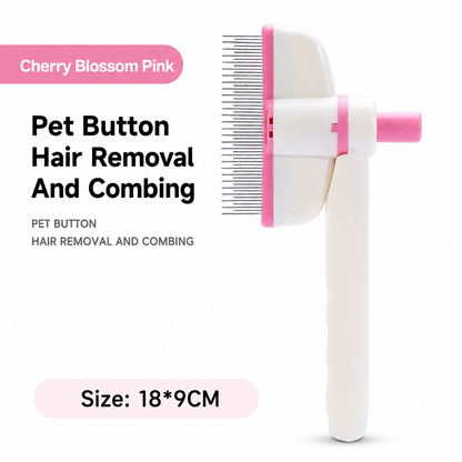 📢📢50% OFF !! ⏰ Stainless Steel Pin Pet Grooming Brush – Detangling & Deshedding Comb for Cats & Dogs ✨