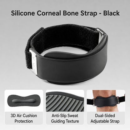 💪Adjustable Silicone Patella Knee Strap with 3D Air Cushion Breathable Non-Slip Patellar Tendon Support Brace for Sports