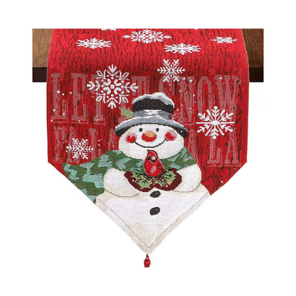 📢📢50% OFF !! ⏰Christmas Table Runner with Tassels for Home Dining Decoration