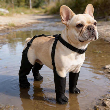 📢📢 50% OFF🐾 Waterproof Dog Leg Protectors – Adjustable Suspenders & Easy-Clean Protection for Muddy Walks