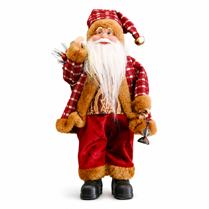 📢📢 50% OFF🎅 Decorative Santa Claus Doll – Cozy Knit Details & Plush Trim for Festive Home Décor
