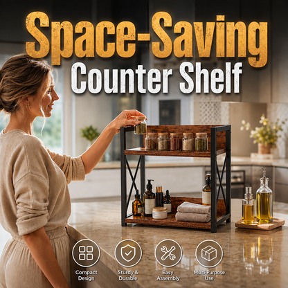 🏠 Versatile Two-Tier Organizer – Neat, Sturdy & Space-Saving