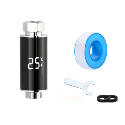 📢📢 50% OFF🚿 LED Shower Thermometer – Water-Powered Temperature Display with Swivel Screen & No Batteries Needed