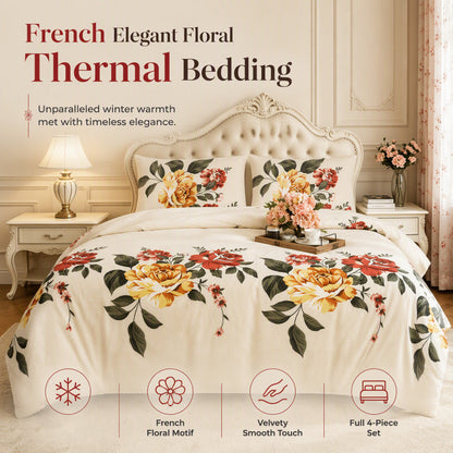 🛏️ Thick French Winter Bedding – Warm, Plush & Elegant ❄️