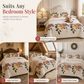🛏️ Thick French Winter Bedding – Warm, Plush & Elegant ❄️
